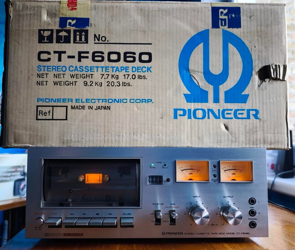 Pioneer CT F6060 Incl. Originele BOX, TV, Hi-fi & Vidéo, Decks cassettes, Enlèvement
