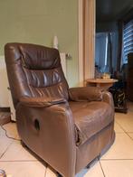 Bruine elektrische relax zetel., Maison & Meubles, Enlèvement, Utilisé, Une personne