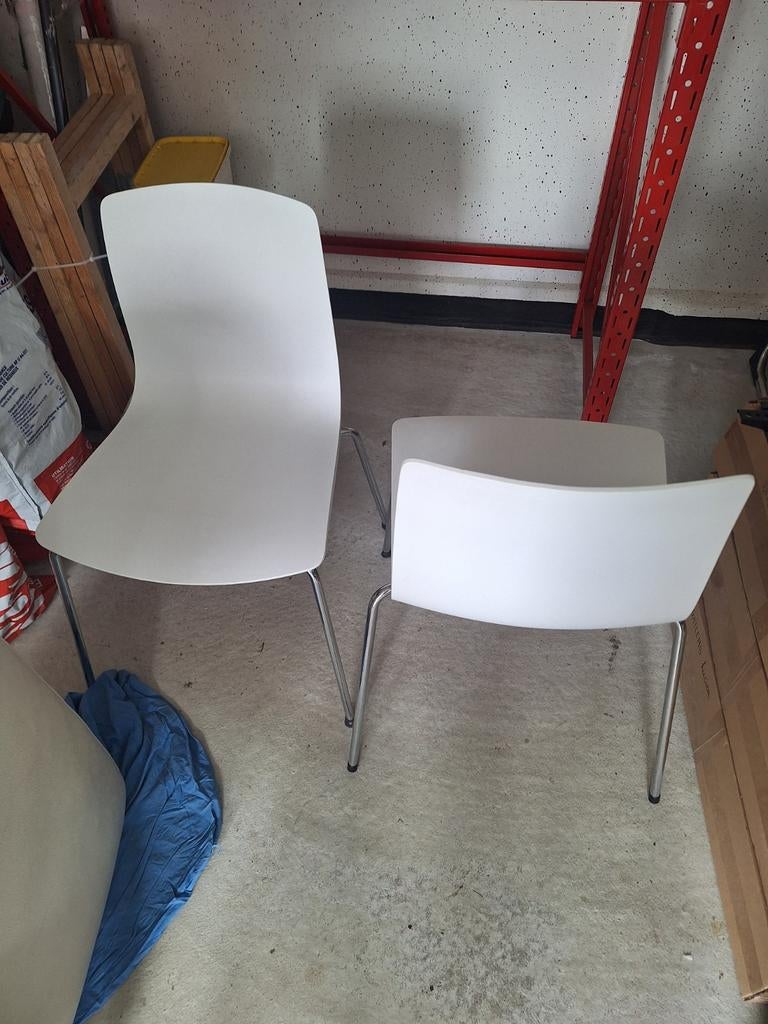 Keukenstoelen of wachtkamerstoelen 2 stuks 15euro voor de 2, Maison & Meubles, Chaises, Métal, Deux, Enlèvement, Utilisé