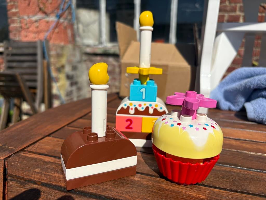 Duplo 10850 Mijn eerste taartjes, Ensemble complet, Comme neuf, Duplo, Complet