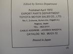 Toyota ke20 ke25 26v te25 corolla collision parts catalog, Ophalen