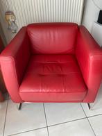 Trendy lederen zetel, Ophalen, Zo goed als nieuw, Trendy, 75 tot 100 cm