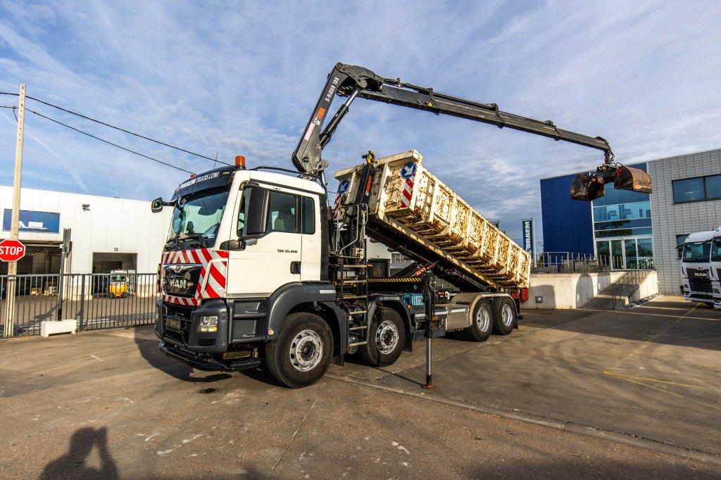 MAN TGS 35.420 BL + HIAB X-HIDUO 188 E-3 (bj 2017), Achterwielaandrijving, Euro 6, MAN, Wit