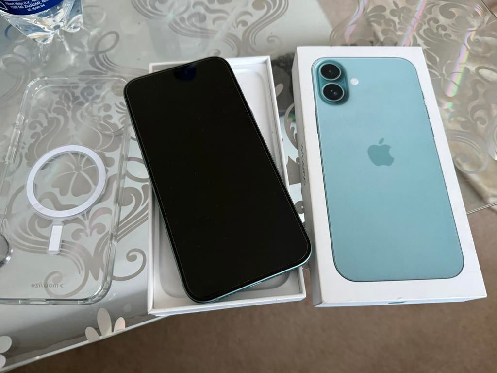İPhone 16 Plus 256 GB 5G compleet top staat ruilen mogelijk, IPhone 16 Plus, Zo goed als nieuw, Zonder simlock, Groen