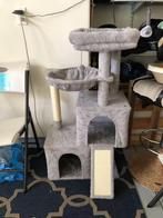 Nieuwe krabpaal grijs – 104cm met 2 huisjes, Dieren en Toebehoren, Ophalen of Verzenden, Zo goed als nieuw, Krabpaal