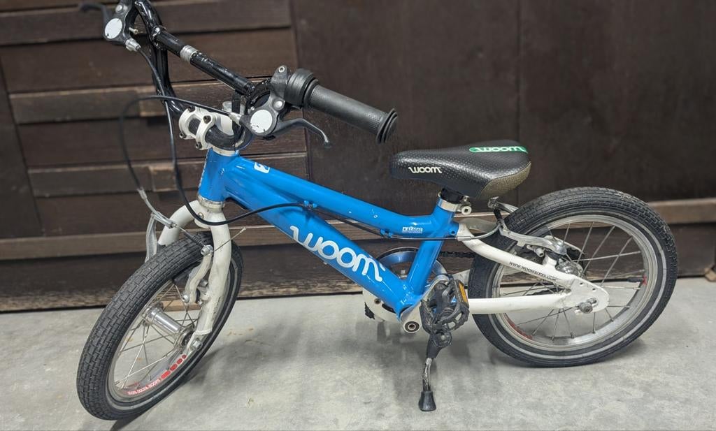 #woom #kinderfiets #maat 2 #blauw, Fietsen en Brommers, Ophalen
