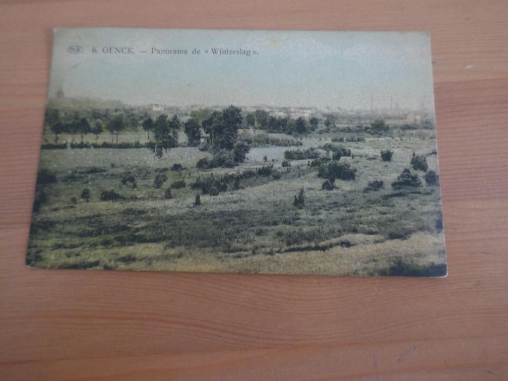 genck panorama de "winterslag", Ophalen of Verzenden, Gelopen, Limburg