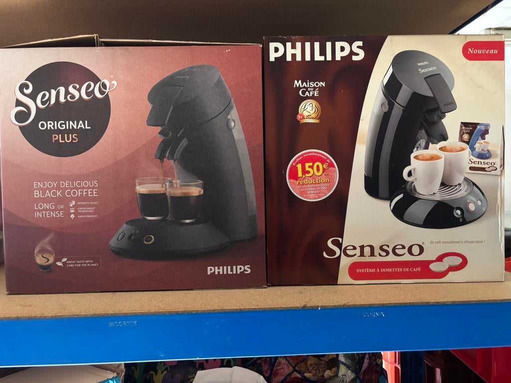Philips Senseo Original Plus Eco - Cafetière à Dosettes Noire, Machine à Café Neuve