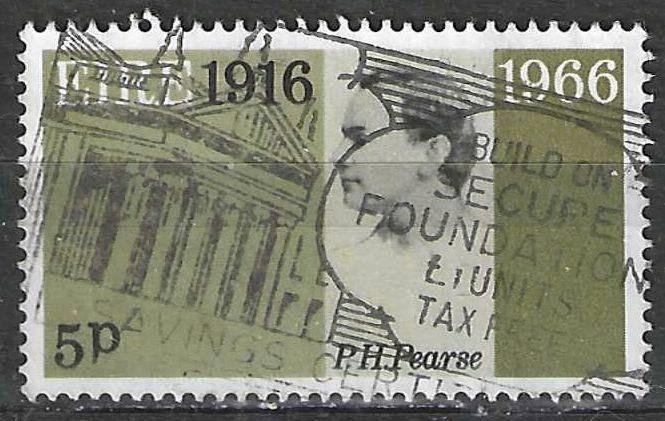 Ierland 1966 - Yvert 179 - Patrick Henry Pearse  (ST), Postzegels en Munten, Postzegels | Europa | UK, Gestempeld, Verzenden