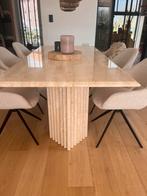 Belle table en marbre beige, Maison & Meubles, Tables | Tables à manger, Vintage, Enlèvement, Utilisé, 50 à 100 cm