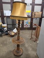 Vintage houten staan lamp, Ophalen, Gebruikt, Hout, 150 tot 200 cm