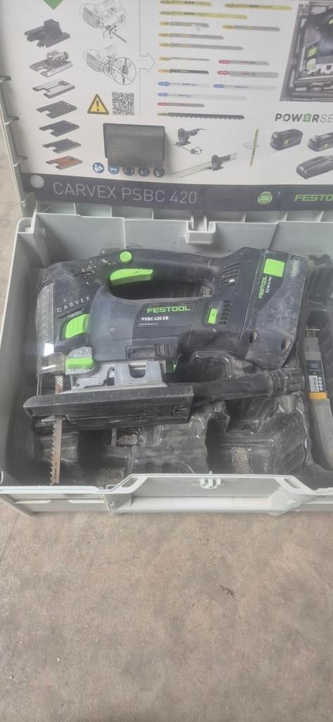 Festool wipzaag (CarveX basic), Ophalen, Gebruikt