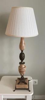 Schemerlamp marmer/brons - teab, Ophalen, Zo goed als nieuw, Overige materialen, 75 cm of meer