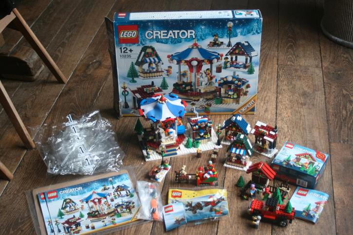 Lego Winter Village (10235, 40082, 40059) + 40083 GRATIS, Kinderen en Baby's, Speelgoed | Duplo en Lego, Zo goed als nieuw, Lego