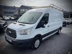 Ford Transit 2.2 TDCi L2H2*ATTACHE-REMORQUE*CLIM*GALERI DE T, Auto's, Bestelwagens en Lichte vracht, Euro 5, Stof, Gebruikt, Zwart