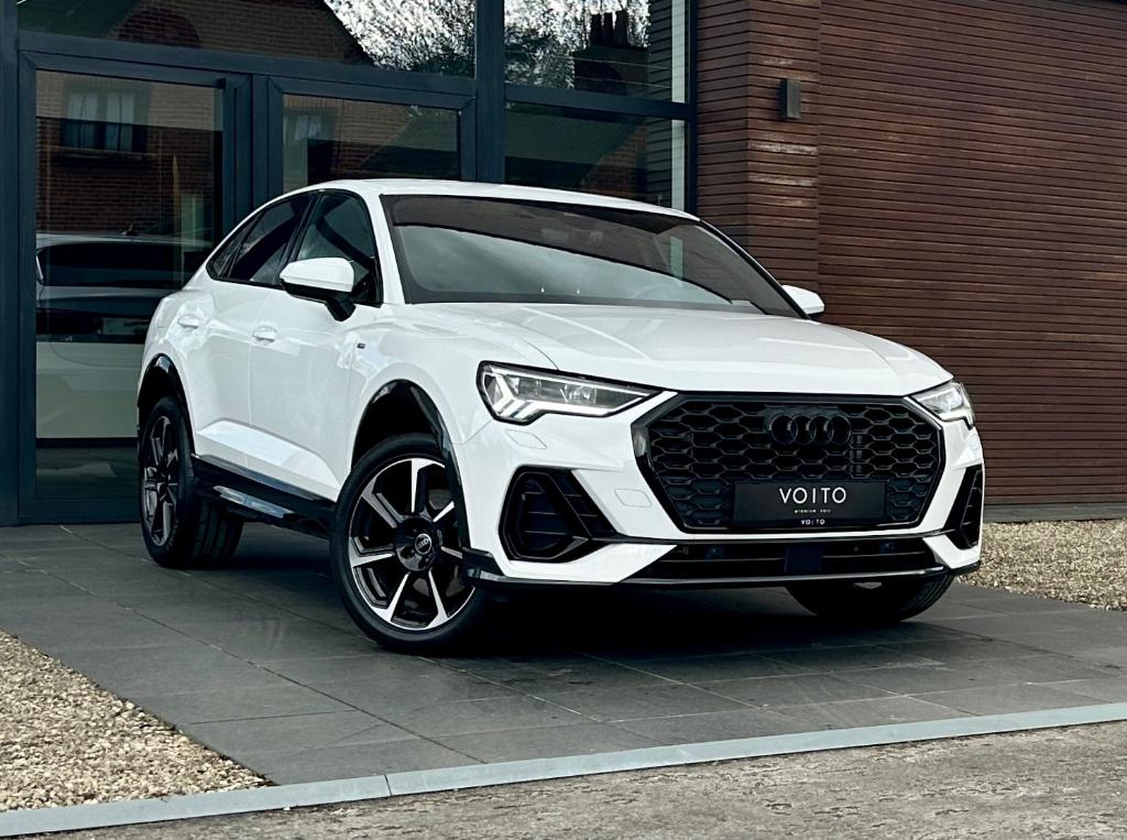 Audi Q3 Sportback PHEV 45TFSIe 3X S-LINE/SONOS/CAM/VIRT/ACC, Auto's, 4 cilinders, Wit, 5 zetels, 5 deurs