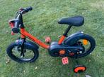 Kinderfiets 14 inch + zijwieltjes + duwstang, Enlèvement, Utilisé, 14 pouces ou moins, Btwin