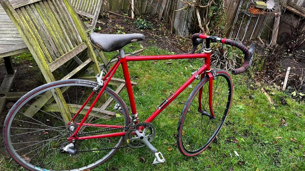 Koersfiets tiener, Ophalen, Gebruikt