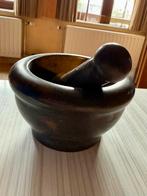 Vijzel met stamper in zwart graniet, Tuin en Terras, Ophalen of Verzenden, Zo goed als nieuw