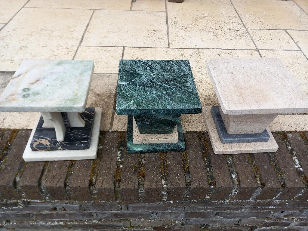 3 colonnes/montants en marbre, Enlèvement ou Envoi