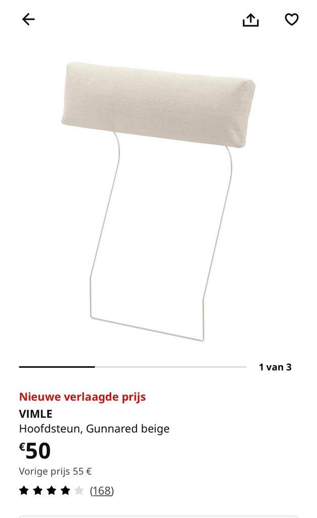 3 hoofdsteunen ikea zetel VIMLE, Huis en Inrichting, Ophalen, Zo goed als nieuw