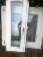 2x houten ramen met dubbele beglazing, Doe-het-zelf en Bouw, Ophalen, Gebruikt, 80 tot 120 cm, Dubbelglas