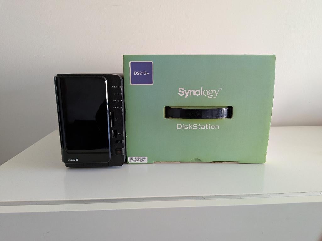 Synology DS213+ met schijven van 2 x 1TB inbegrepen, Ophalen, Gebruikt