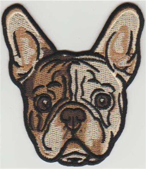 Franse Buldog stoffen opstrijk patch embleem #8, Verzamelen, Overige Verzamelen, Nieuw, Verzenden