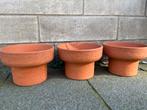 3 vintage bloempotten, Tuin en Terras, Ophalen, Niet gekend, Niet gekend, Rond