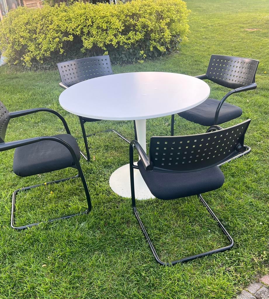 Chaises et table tulipes design Vintra, Enlèvement, Comme neuf