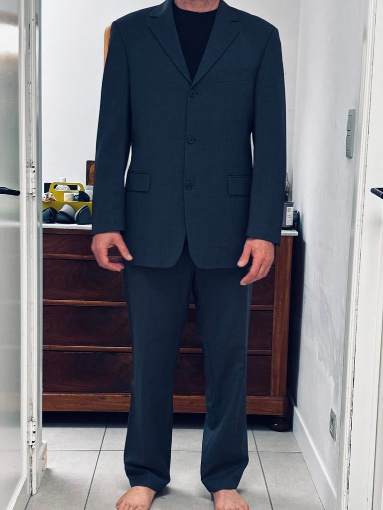 Hugo Boss heren kostuum maat 50, Ophalen, Zo goed als nieuw, Maat 52/54 (L)