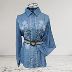 Chemise brodé élégante l xl sans ceinture, Kleding | Dames, Blouses en Tunieken, Ophalen, Nieuw, Maat 42/44 (L), Blauw