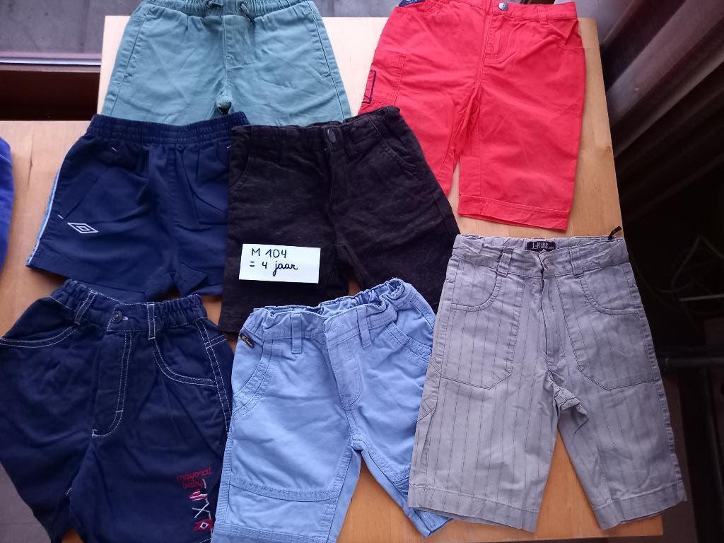 Nieuwstaat pakket shorten/broeken maat 104 jongen, Broek, Kuifje, Ophalen of Verzenden, Zo goed als nieuw