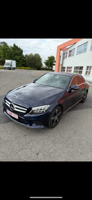 Mercedes-Benz C180d 9G- Tronic, Auto's, 4 deurs, Achterwielaandrijving, Blauw, Leder en Stof