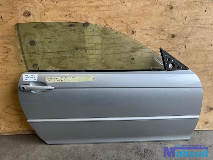 BMW 3 SERIE E46 Zilver 354,7 rechts deur portier 1998-2004, Auto-onderdelen, Carrosserie, Deur, BMW, Gebruikt