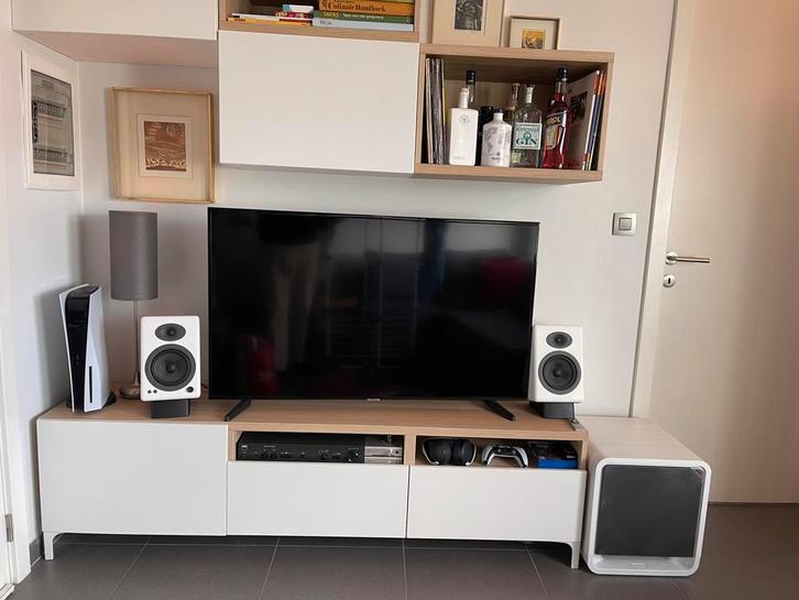 Luidsprekers - Audioengine A5+ Actieve Stereo, TV, Hi-fi & Vidéo, Enceintes, Comme neuf, Enlèvement