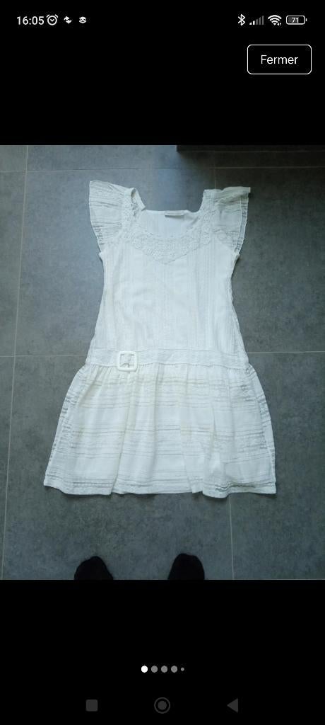 Robe été, Enlèvement, Porté, Taille 38/40 (M), Blanc