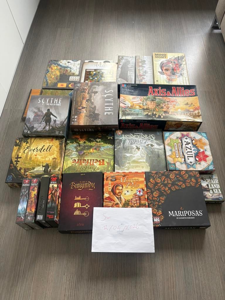 Gezelschapspellen, Ophalen, Zo goed als nieuw