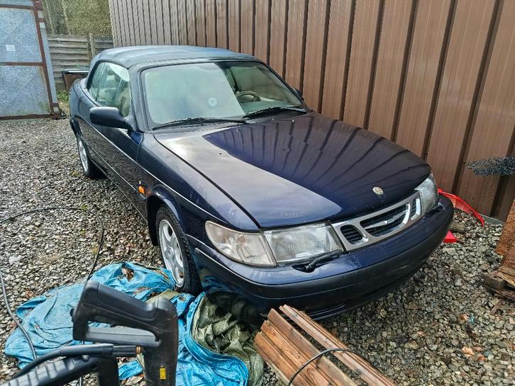 Saab 93, Auto's, Saab, Particulier, Saab 9-3, Benzine, Cabriolet, 2 deurs, Handgeschakeld, Blauw, Beige, Leder, Voorwielaandrijving