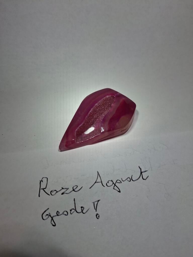 Roze agaat   geode, Verzamelen, Mineralen en Fossielen, Ophalen