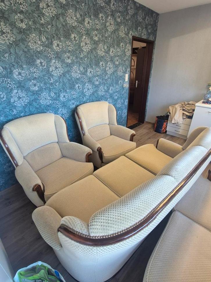 Klassieke Salonset, Huis en Inrichting, Zetels | Zetels en Chaises Longues, Stof, Ophalen