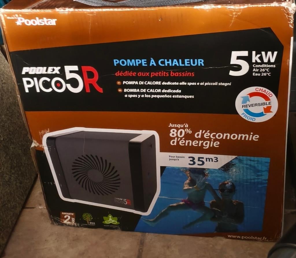 Pompe à chaleur Poolex Mini 5 kw Reversible, Enlèvement, Comme neuf, Chauffage