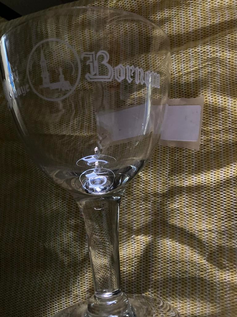 Bierglas, abdij van Bornem, Verzamelen, Biermerken, Ophalen, Zo goed als nieuw, Glas of Glazen