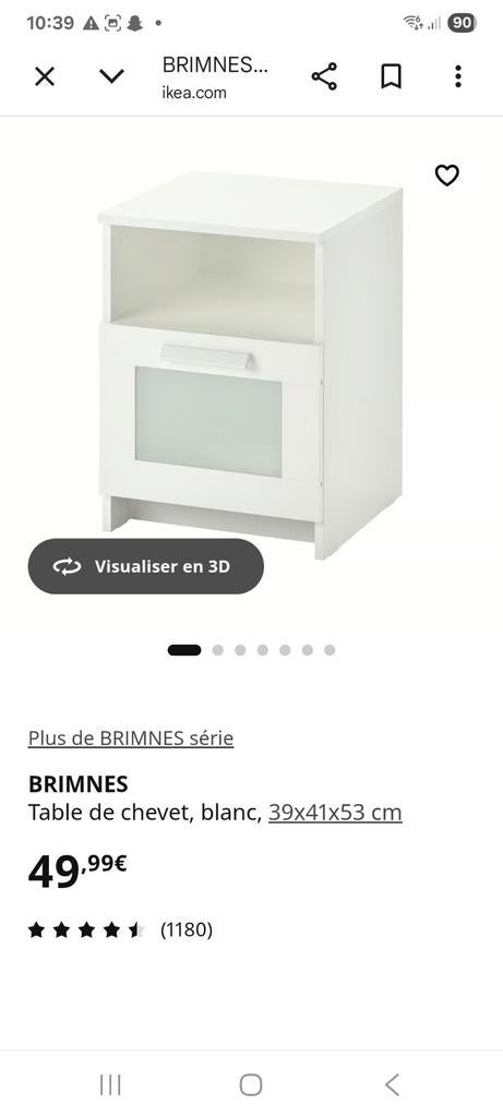 Chevet ikea, Enlèvement