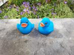 Ducks set van 2 plastic felblauw oranje water bad zwembad, Ophalen of Verzenden, Nieuw