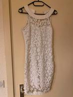 Wit kleedje met kant, Kleding | Dames, Jurken, Ophalen of Verzenden, Gedragen, Maat 36 (S), Wit