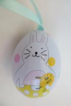 Pasen lege blikken doos paasei konijn kip, Ophalen of Verzenden, Zo goed als nieuw, Overige, Overige merken