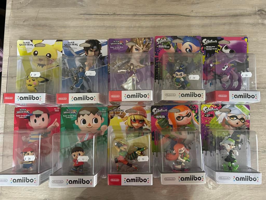Lot de 10 Nintendo Amiibo encore emballés, Consoles de jeu & Jeux vidéo, Jeux | Nintendo Switch, Enlèvement ou Envoi, Comme neuf