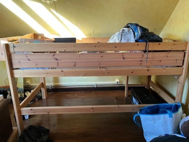 2 Halfhoogslaper(s) en kast(en), Huis en Inrichting, Slaapkamer | Stapelbedden en Hoogslapers, Gebruikt, Halfhoogslaper, 90 cm