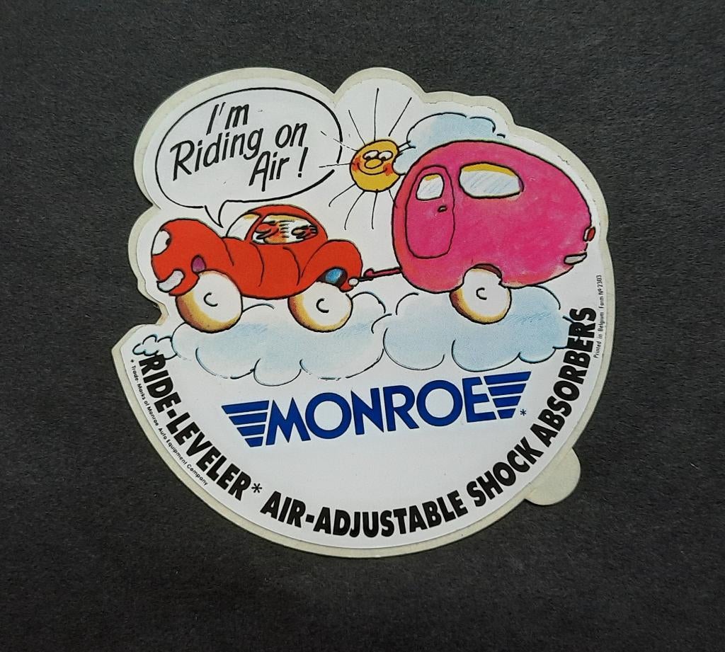 Sticker Monroe / I'm Riding on Air, Verzenden, Gebruikt